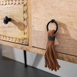 Red Living Buffet Latta - Manguier massif / Métal - Manguier / Noir -loftscape Boutique 1000211455 220316 031 DETAILS P000000001000211455