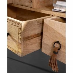 Red Living Buffet Latta - Manguier massif / Métal - Manguier / Noir -loftscape Boutique 1000211455 220316 032 DETAILS P000000001000211455