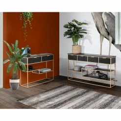 Jack & Alice Console Harbin - Acacia massif / Métal - Acacia noir / Doré 11 Jack & Alice Console Harbin - Acacia massif / Métal - Acacia noir / Doré -loftscape Boutique 1000211471 210129 15383000003 MOOD DETAILS P000000001000211471 mood