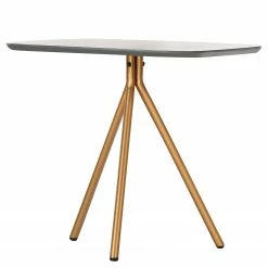 Loftscape Bout de canapé Carrabelle III - Gris / Doré