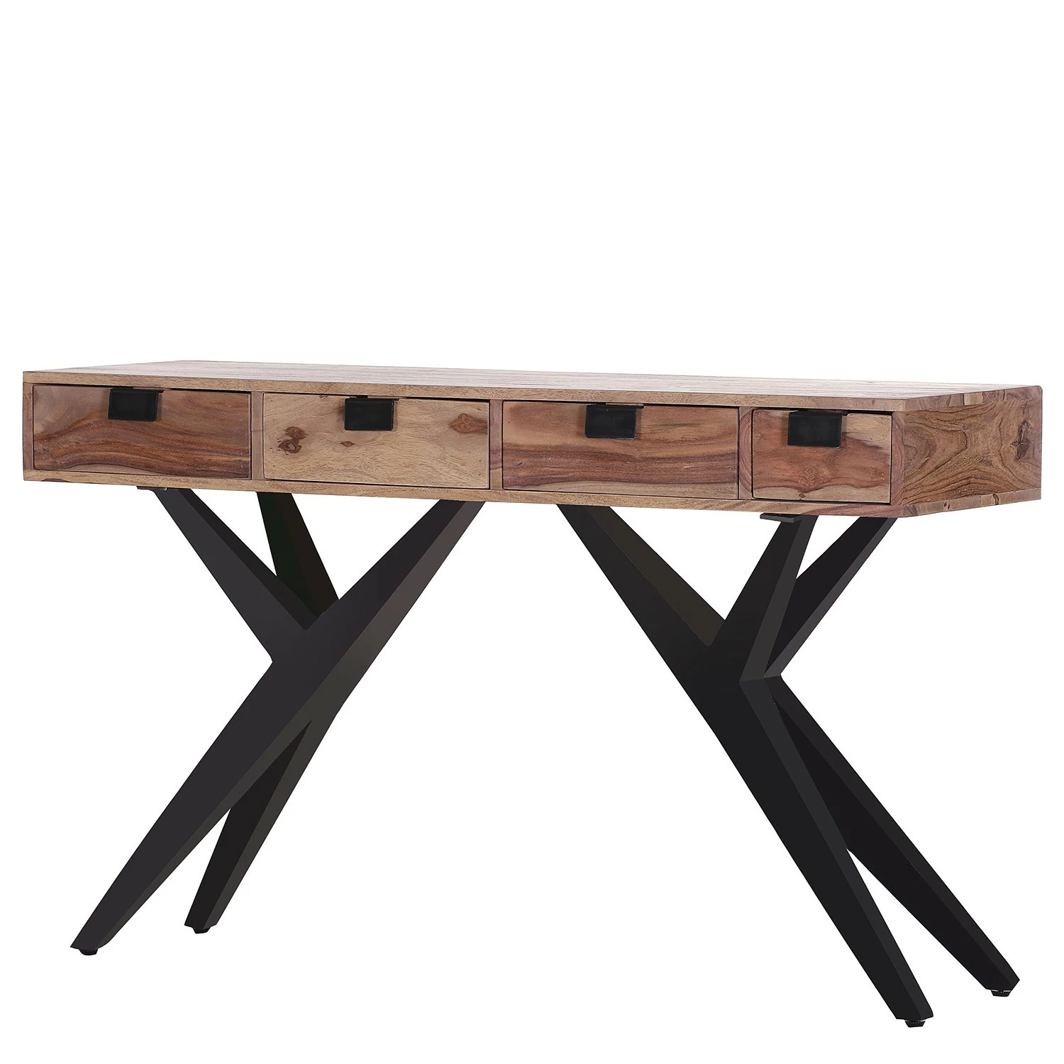 Naturoo Console Nigg - Sheesham massif / Métal - Sheesham / Noir 3 Naturoo Console Nigg - Sheesham massif / Métal - Sheesham / Noir