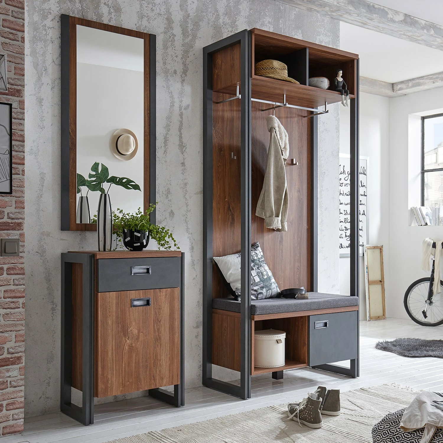 Ars manufacti Buffet Marton III - Imitation chêne Stirling / Anthracite 5 Ars manufacti Buffet Marton III - Imitation chêne Stirling / Anthracite – Image 3