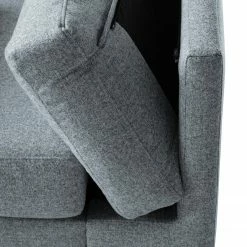 Studio Copenhagen 2 places Canapé COSO Classic+ - Tissu Inze: Gris bleu - Chrome brillant -loftscape Boutique 1000211815 200811 16592800230 DETAILS P000000001000211815