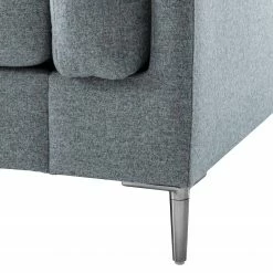 Studio Copenhagen 2 places Canapé COSO Classic+ - Tissu Inze: Gris bleu - Chrome brillant -loftscape Boutique 1000211815 200811 16593000234 DETAILS P000000001000211815