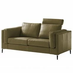 Studio Copenhagen 2 places Canapé COSO Classic+ - Cuir véritable Taru : Vert olive - Noir -loftscape Boutique 1000212496 200820 15200200096 DETAILS P000000001000212496