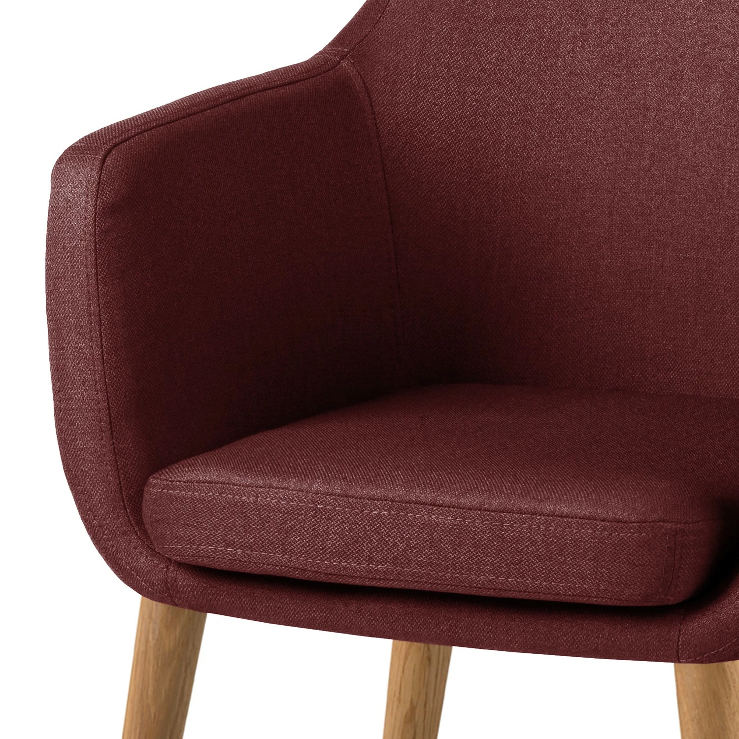 Mørteens Fauteuil Nicholas - Tissu - Rouge foncé 9 Mørteens Fauteuil Nicholas - Tissu - Rouge foncé – Image 7