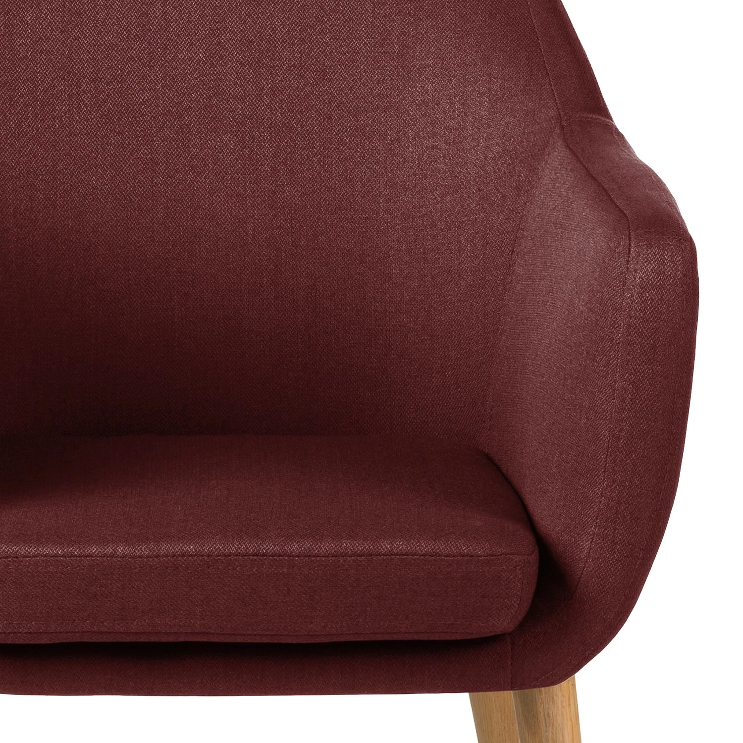Mørteens Fauteuil Nicholas - Tissu - Rouge foncé 10 Mørteens Fauteuil Nicholas - Tissu - Rouge foncé – Image 8