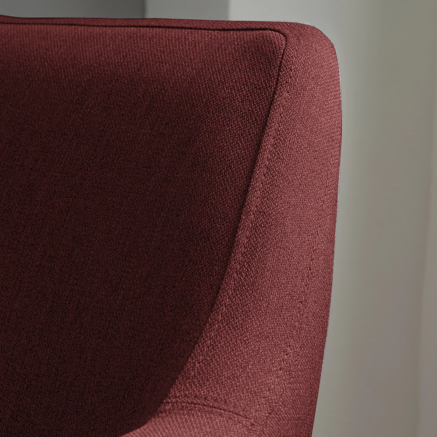 Mørteens Fauteuil Nicholas - Tissu - Rouge foncé 16 Mørteens Fauteuil Nicholas - Tissu - Rouge foncé – Image 14