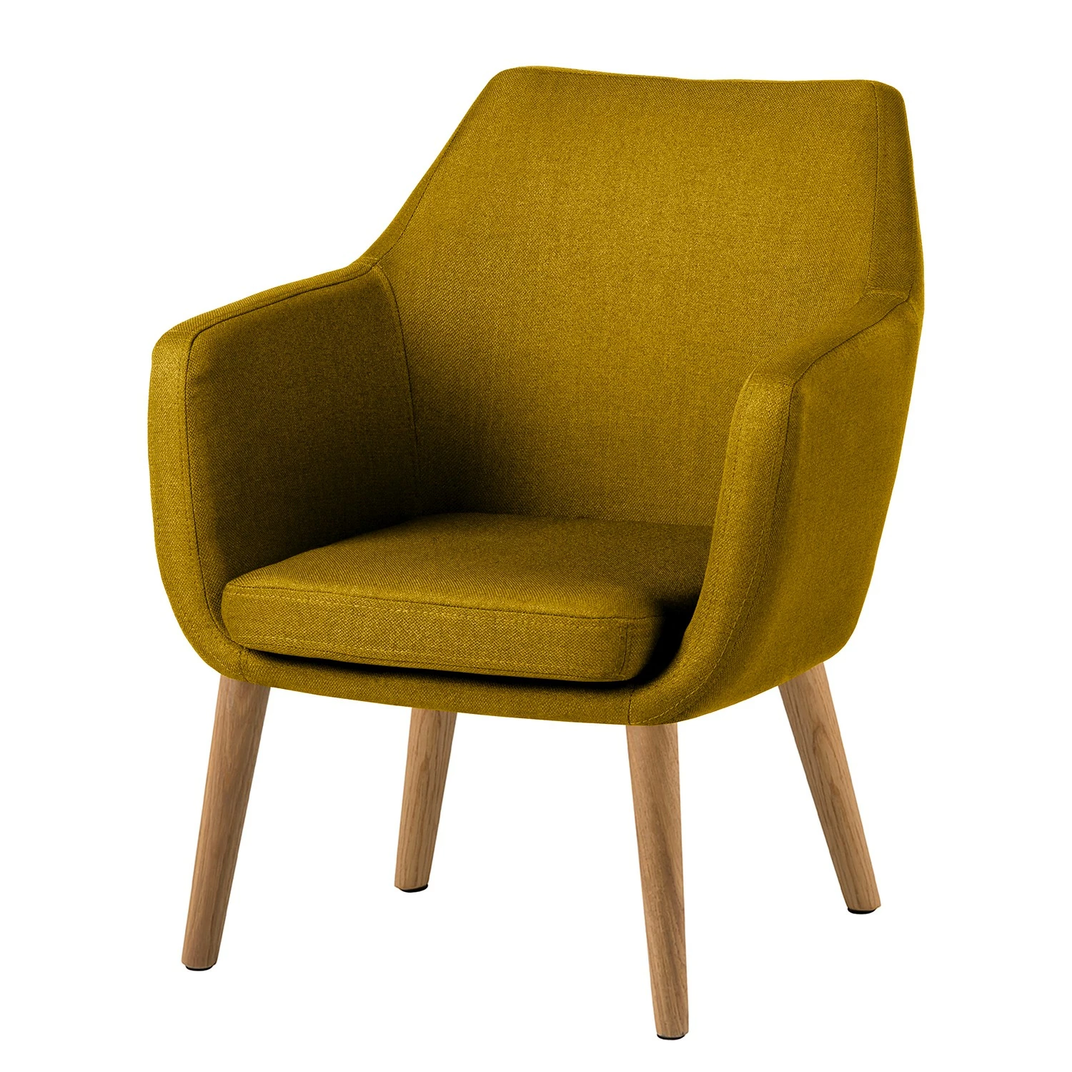 Mørteens Fauteuil Nicholas - Tissu - Jaune curry 3 Mørteens Fauteuil Nicholas - Tissu - Jaune curry
