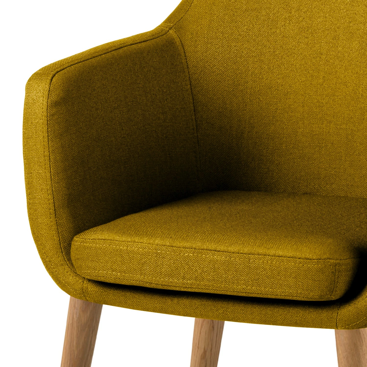 Mørteens Fauteuil Nicholas - Tissu - Jaune curry 9 Mørteens Fauteuil Nicholas - Tissu - Jaune curry – Image 7