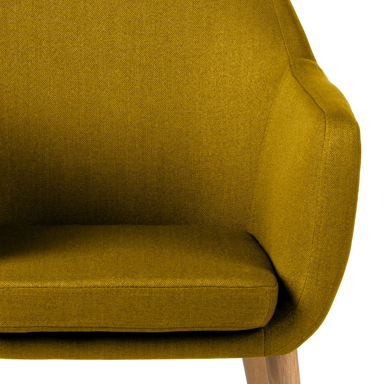 Mørteens Fauteuil Nicholas - Tissu - Jaune curry 10 Mørteens Fauteuil Nicholas - Tissu - Jaune curry – Image 8