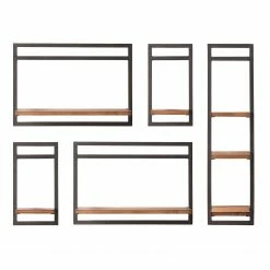 Ars manufacti Étagères murales Manchester II (5 élém.) - Acacia massif / Métal - Acacia / Anthracite 16 Ars manufacti Étagères murales Manchester II (5 élém.) - Acacia massif / Métal - Acacia / Anthracite -loftscape Boutique 1000213198 200713 18103600002 DETAILS P000000001000213198