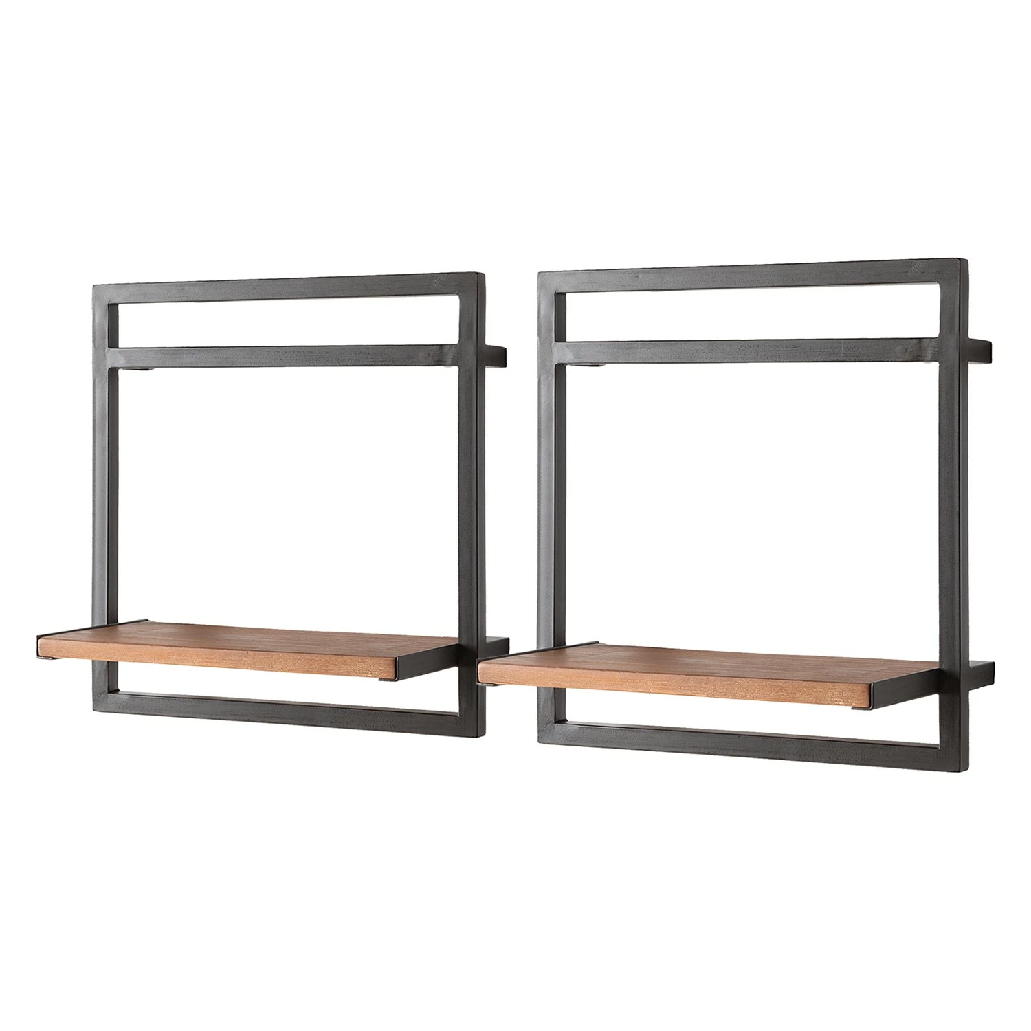 Ars manufacti Étagères murales Manchester III (5 él.) - Acacia massif / Métal - Acacia / Anthracite 6 Ars manufacti Étagères murales Manchester III (5 él.) - Acacia massif / Métal - Acacia / Anthracite – Image 4