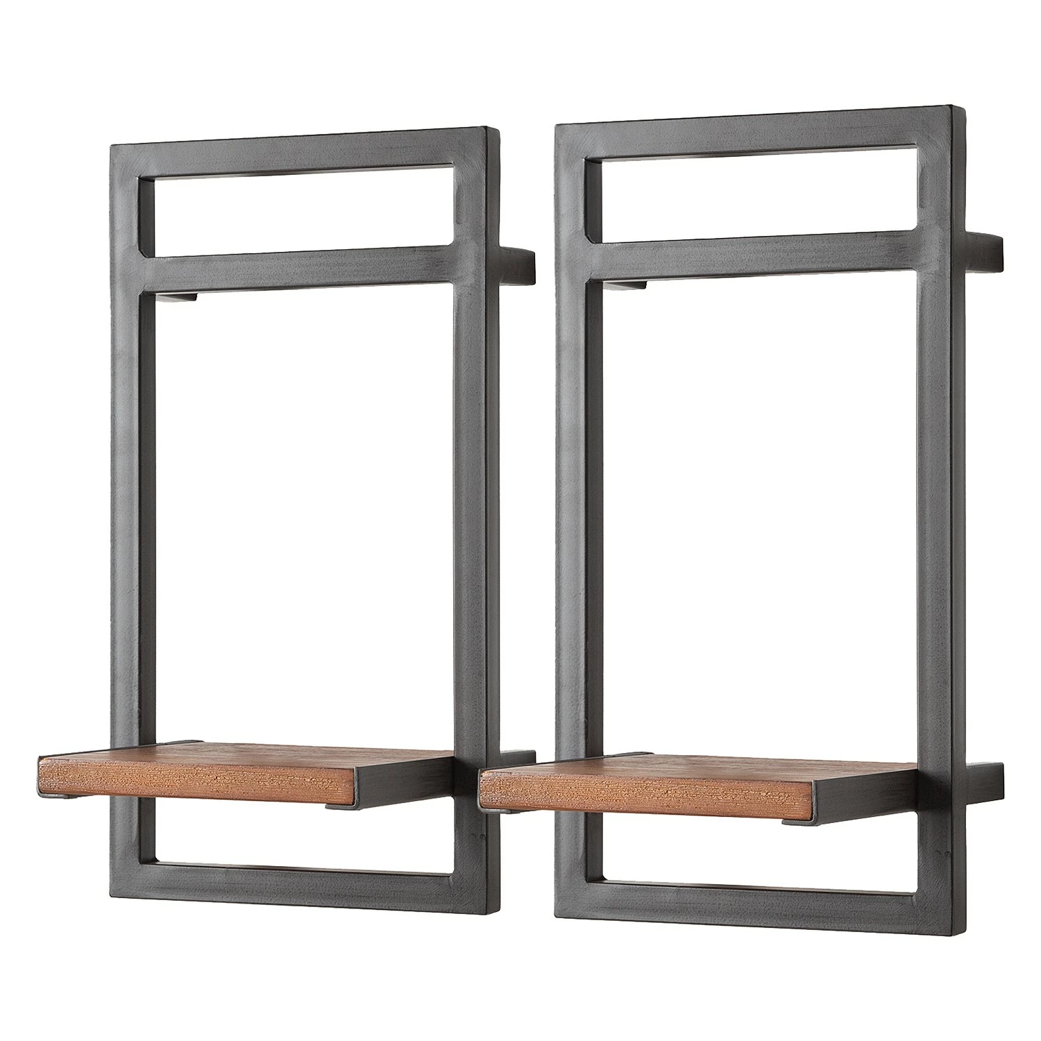 Ars manufacti Étagères murales Manchester V (7 élém.) - Acacia massif / Métal - Acacia / Anthracite 8 Ars manufacti Étagères murales Manchester V (7 élém.) - Acacia massif / Métal - Acacia / Anthracite – Image 6