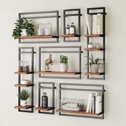 Ars manufacti Étagères murales Manchester VI (7 élém.) - Acacia massif / Métal - Acacia / Anthracite 15 Ars manufacti Étagères murales Manchester VI (7 élém.) - Acacia massif / Métal - Acacia / Anthracite -loftscape Boutique 1000213212 200630 08420500005 MOOD DETAILS P000000001000213212 mood