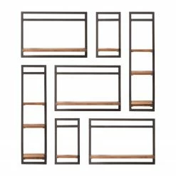 Ars manufacti Étagères murales Manchester VI (7 élém.) - Acacia massif / Métal - Acacia / Anthracite 16 Ars manufacti Étagères murales Manchester VI (7 élém.) - Acacia massif / Métal - Acacia / Anthracite -loftscape Boutique 1000213212 200713 18104000010 DETAILS P000000001000213212
