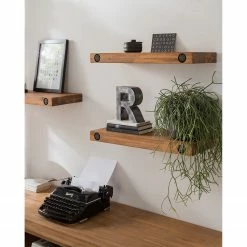 Ars manufacti Tablettes murales Manchester (lot de 3) - Acacia massif - Largeur : 60 cm -loftscape Boutique 1000213215 210210 09490300002 MOOD DETAILS P000000001000213215 mood