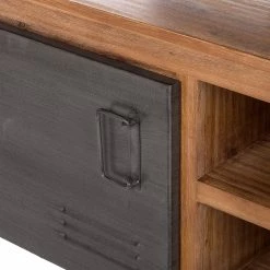 Ars manufacti Meubles TV Manchester III (3 éléments) - Acacia massif / Métal - Acacia / Anthracite -loftscape Boutique 1000213222 200831 09510400057 DETAILS P000000001000213222