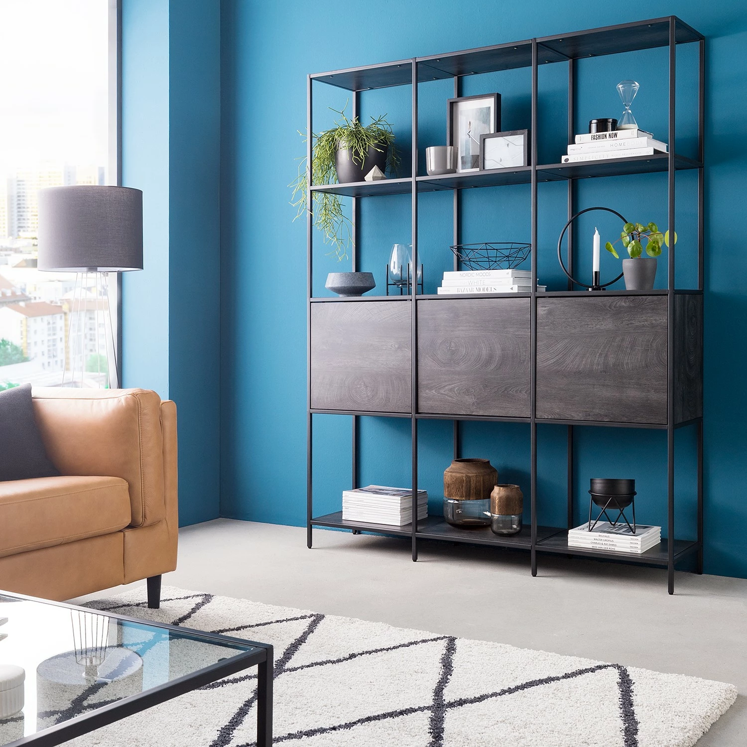 Fredriks Étagère Meon III - Chêne gris - Largeur : 150 cm 4 Fredriks Étagère Meon III - Chêne gris - Largeur : 150 cm – Image 2