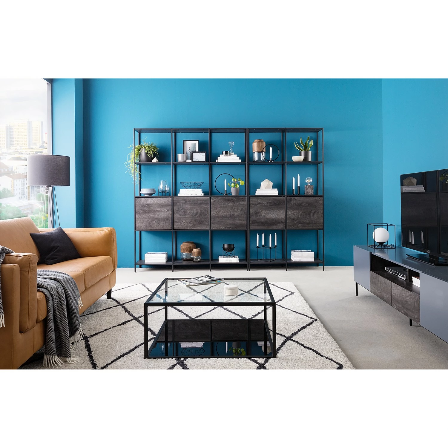 Fredriks Étagère Meon III - Chêne gris - Largeur : 150 cm 7 Fredriks Étagère Meon III - Chêne gris - Largeur : 150 cm – Image 5