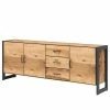 Naturoo Buffet Ironwood II - Placage en bois véritable / Métal - Chêne vieilli / Gris -loftscape Boutique 1000213239 220209 144159000010 IMAGE P000000001000213239