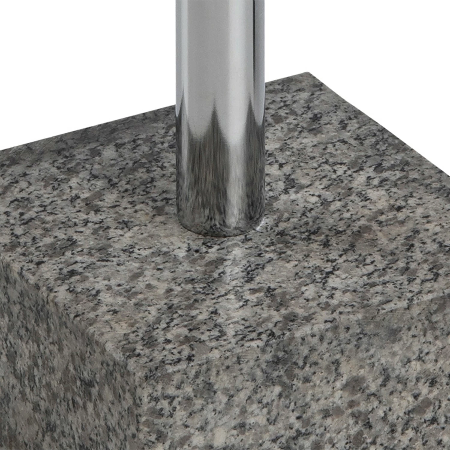 Red Living Bout de canapé Wendell - Verre / Granite - Gris / Chrome 9 Red Living Bout de canapé Wendell - Verre / Granite - Gris / Chrome – Image 7