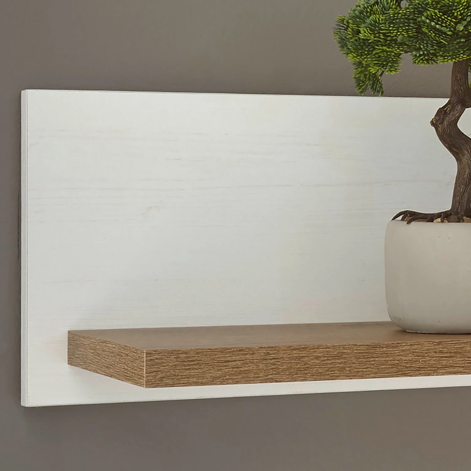 Norrwood Etagère murale Proville - Imitation chêne blanc / Imitation chêne - Largeur : 130 cm 7 Norrwood Etagère murale Proville - Imitation chêne blanc / Imitation chêne - Largeur : 130 cm – Image 5