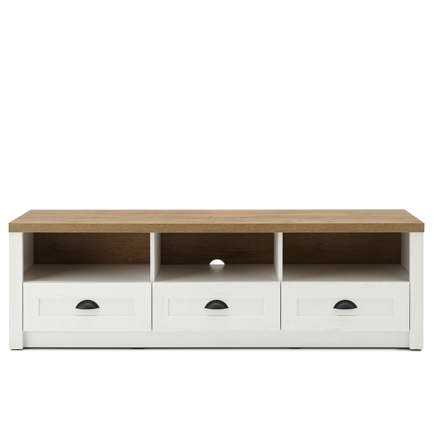 Norrwood Meuble TV Proville II - Imitation chêne blanc / Imitation chêne 6 Norrwood Meuble TV Proville II - Imitation chêne blanc / Imitation chêne – Image 4