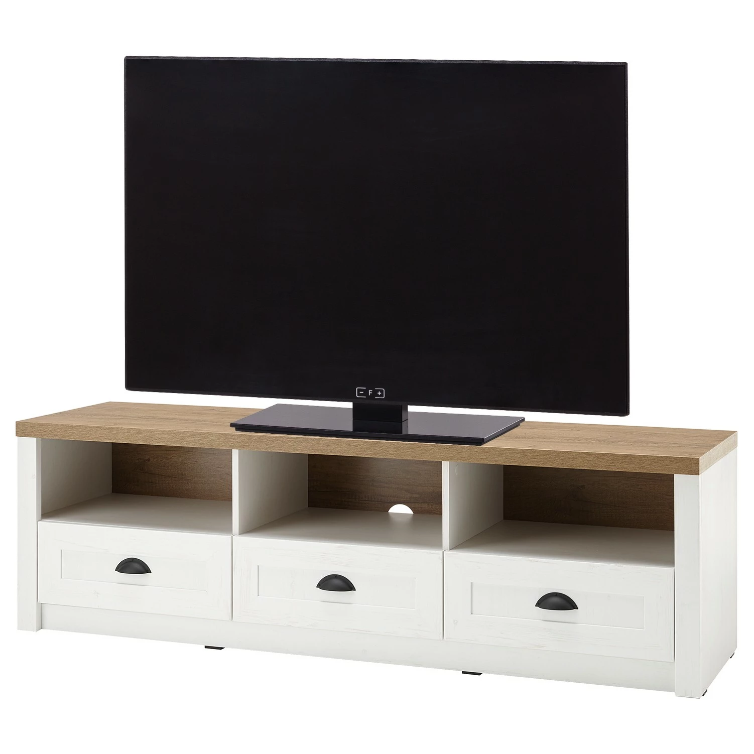 Norrwood Meuble TV Proville II - Imitation chêne blanc / Imitation chêne 3 Norrwood Meuble TV Proville II - Imitation chêne blanc / Imitation chêne