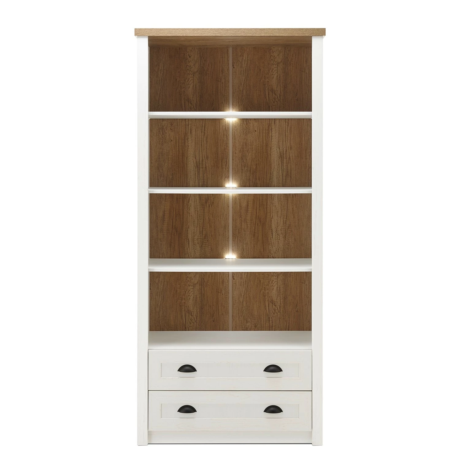 Norrwood Étagère Proville III - Imitation chêne blanc / Imitation chêne 6 Norrwood Étagère Proville III - Imitation chêne blanc / Imitation chêne – Image 4