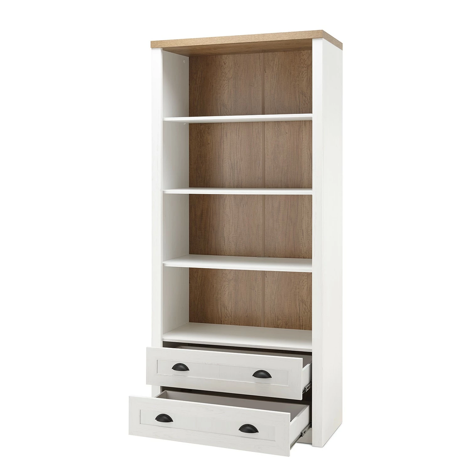 Norrwood Étagère Proville III - Imitation chêne blanc / Imitation chêne 7 Norrwood Étagère Proville III - Imitation chêne blanc / Imitation chêne – Image 5
