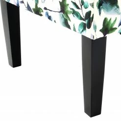 Kayoom Chaises capitonnées Indira II - Tissu / Hêtre massif - Noir / Vert et blanc -loftscape Boutique 1000214193 200529 06041400118 DETAILS P000000001000214193