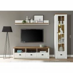 Norrwood Meubles TV muraux Proville II (3 élém.) - Imitation chêne blanc / Imitation chêne