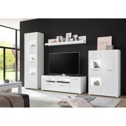 Loftscape Ensemble meubles TV Cely II (4 éléments) - Blanc brillant / Blanc mat -loftscape Boutique 1000214313 200527 07015800165 MOOD DETAILS P000000001000214313 mood