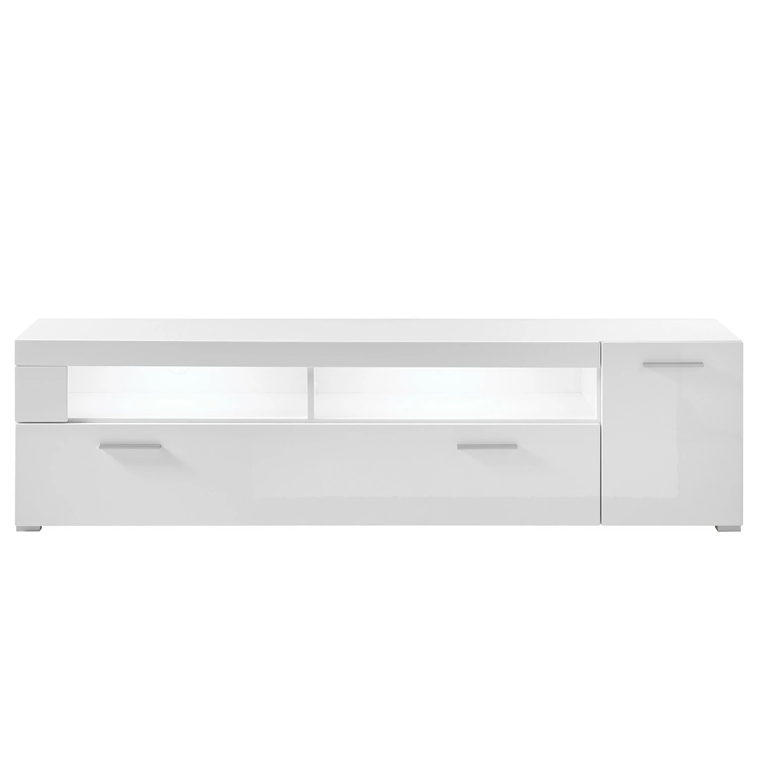 Loftscape Ensemble meubles TV Cely III (4 élém.) - Blanc brillant / Blanc mat 17 Loftscape Ensemble meubles TV Cely III (4 élém.) - Blanc brillant / Blanc mat – Image 15