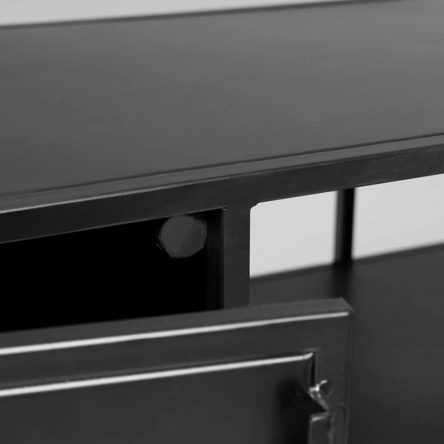 Red Living Meuble TV Exford - Métal - Noir 9 Red Living Meuble TV Exford - Métal - Noir – Image 7