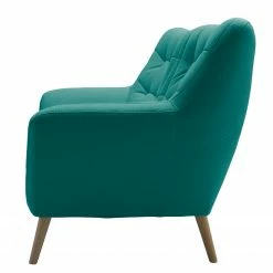 Fredriks Canapé Sawston I (2 places) - Velours - Bleu pétrole -loftscape Boutique 1000215353 201209 18162500262 DETAILS P000000001000215353