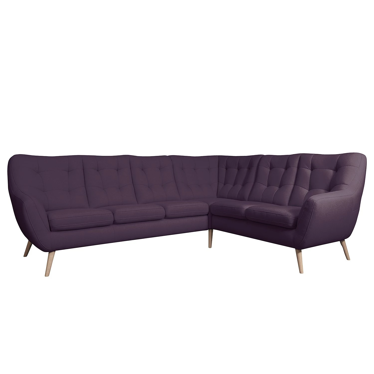 Fredriks Canapé panoramique Sawston II - Microfibre - Bleu marine - Alignement à droite 3 Fredriks Canapé panoramique Sawston II - Microfibre - Bleu marine - Alignement à droite