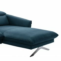 Fredriks Canapé d’angle Silt - Velours - Bleu foncé - Méridienne courte à droite (vue de face) -loftscape Boutique 1000215467 201209 18165800654 DETAILS P000000001000215467