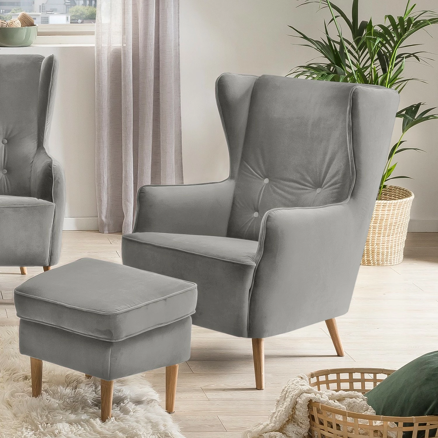 Fredriks Fauteuil Bonham I - Gris 4 Fredriks Fauteuil Bonham I - Gris – Image 2