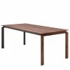 GWINNER Table Millsboro I - Poutres en chêne Terra - Largeur : 180 cm - Extensible