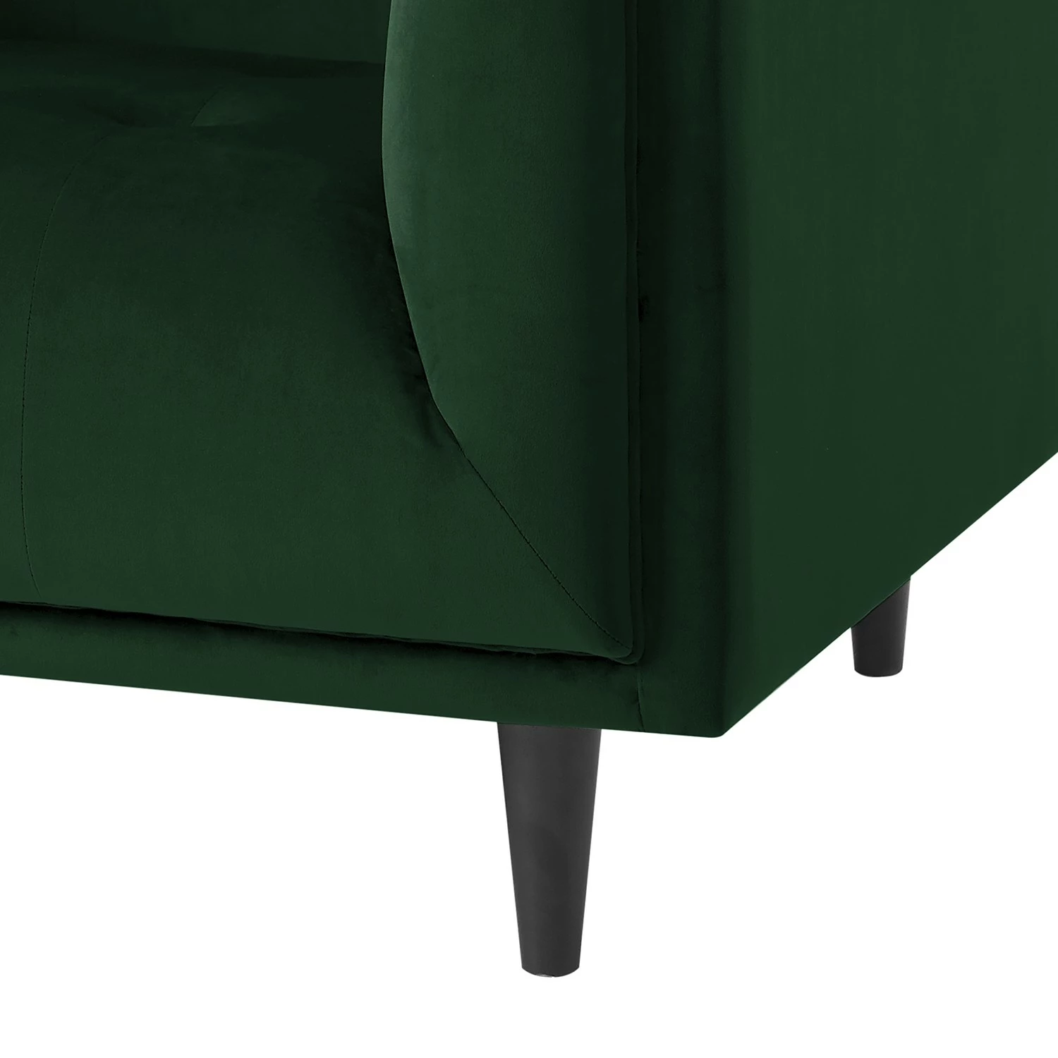 Red Living Fauteuil Botley - Velours - Vert foncé 12 Red Living Fauteuil Botley - Velours - Vert foncé – Image 10