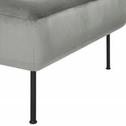 Fredriks Repose-pieds capitonné Bleecker - Velours - Gris -loftscape Boutique 1000216243 210107 16320100408 DETAILS P000000001000216243