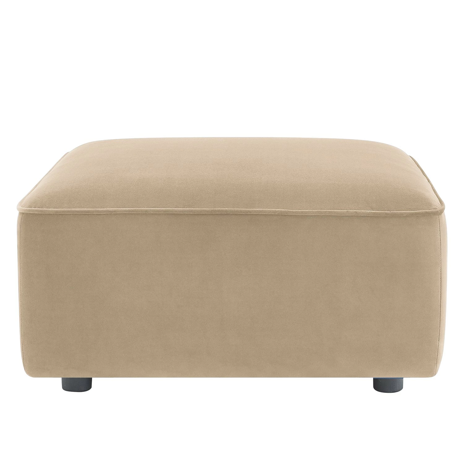 Fredriks Repose-pieds capitonné Berlou II - Tissu - Beige 6 Fredriks Repose-pieds capitonné Berlou II - Tissu - Beige – Image 4