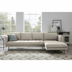 Mørteens Canapé d’angle Hamina - Flannel - Gris lumineux - Méridienne courte à droite (vue de face) -loftscape Boutique 1000216274 210107 16322400675 MOOD DETAILS P000000001000216274 mood