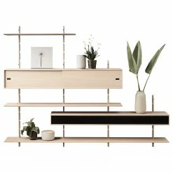 Studio Copenhagen Étagère murale Lautaro VI - Partiellement en chêne massif - Chêne clair