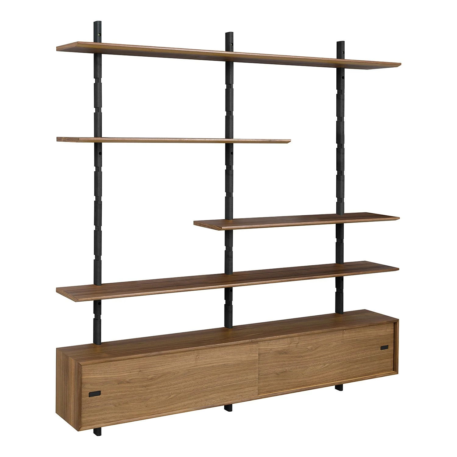 Studio Copenhagen Étagère murale Lautaro X - Partiellement en chêne massif - Chêne Noir / Noyer 3 Studio Copenhagen Étagère murale Lautaro X - Partiellement en chêne massif - Chêne Noir / Noyer