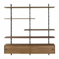 Studio Copenhagen Étagère murale Lautaro X - Partiellement en chêne massif - Chêne Noir / Noyer 9 Studio Copenhagen Étagère murale Lautaro X - Partiellement en chêne massif - Chêne Noir / Noyer -loftscape Boutique 1000216666 200820 06182200236 DETAILS P000000001000216666