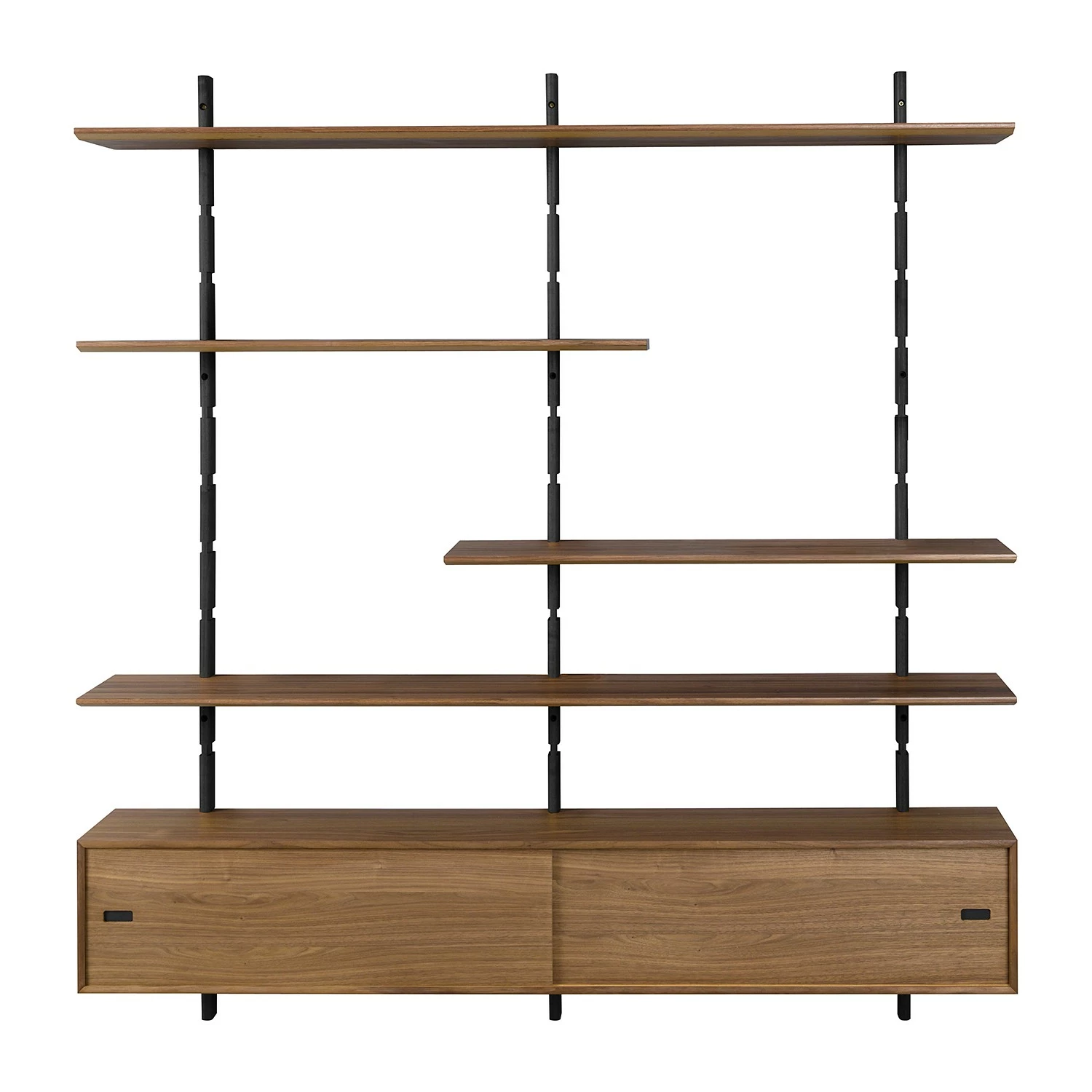 Studio Copenhagen Étagère murale Lautaro X - Partiellement en chêne massif - Chêne Noir / Noyer 6 Studio Copenhagen Étagère murale Lautaro X - Partiellement en chêne massif - Chêne Noir / Noyer – Image 4