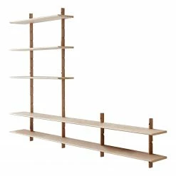 Studio Copenhagen Étagère murale Lautaro VIII - Partiellement en chêne massif - Chêne clair